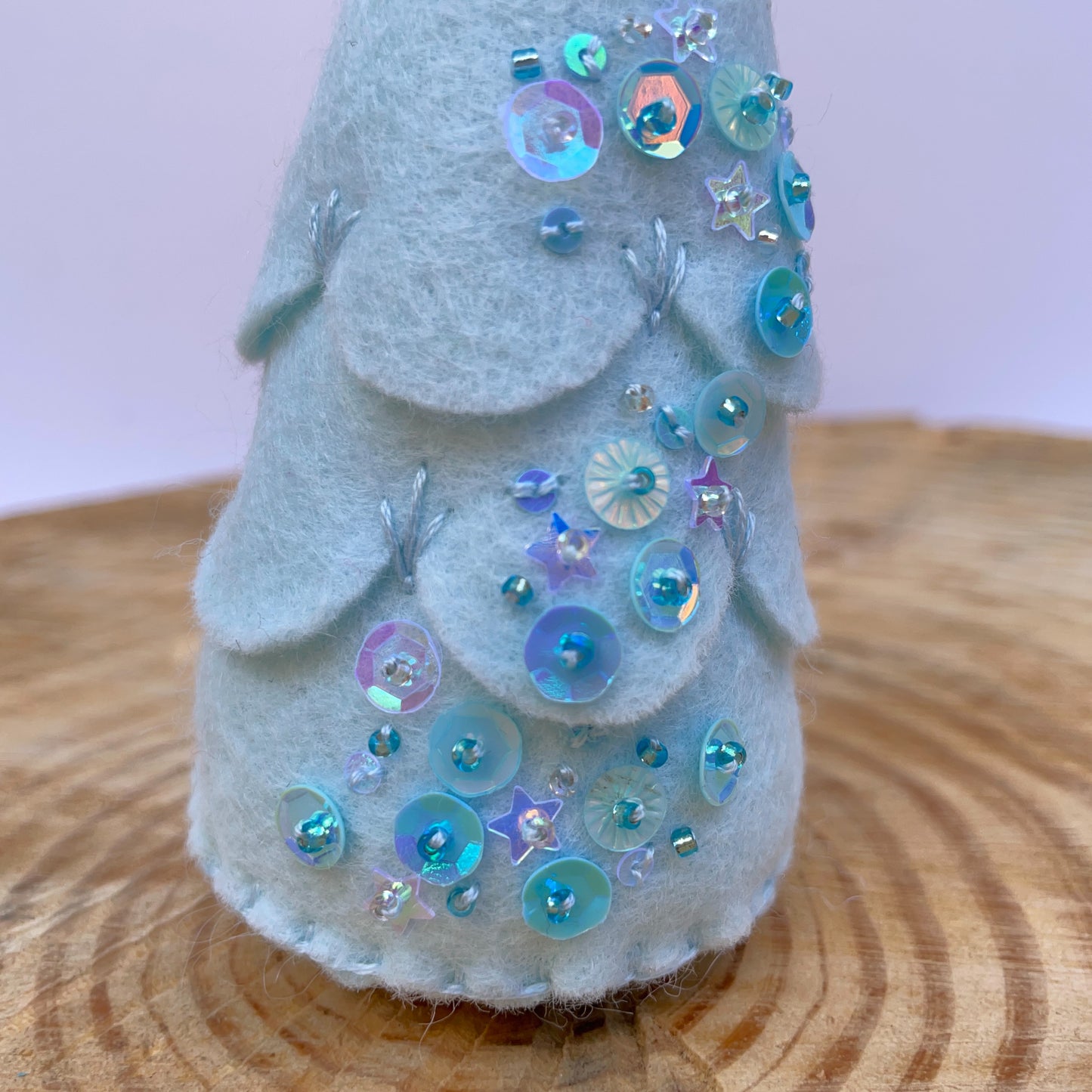 Icicle felt sparkle tree