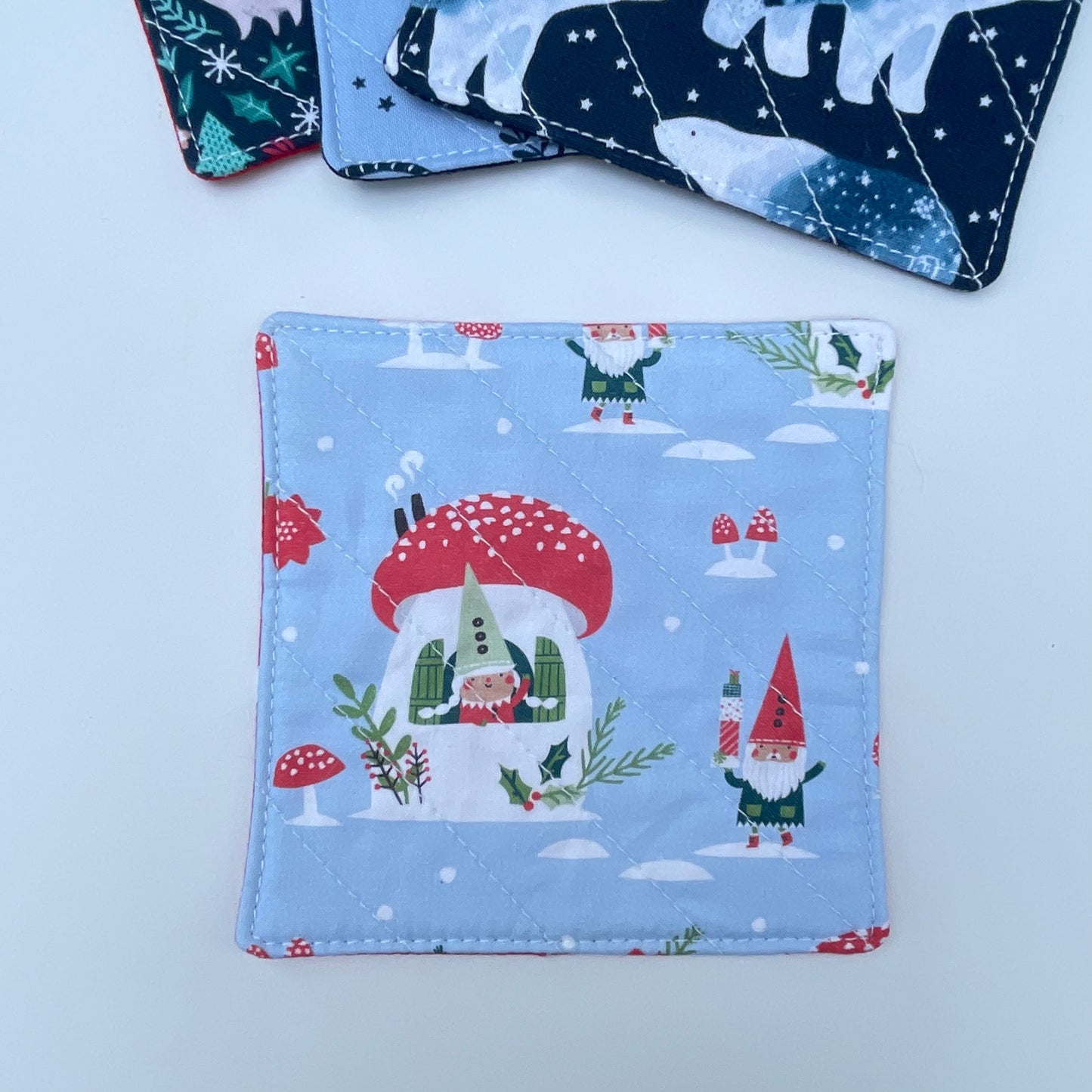 Winter Forest Friends Coaster Set